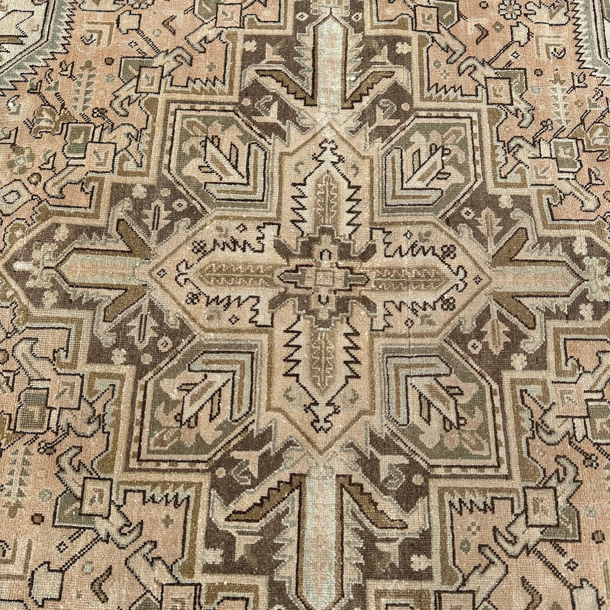 Vintage Turkish Accent Area rug 4.2 x 9.5 ft