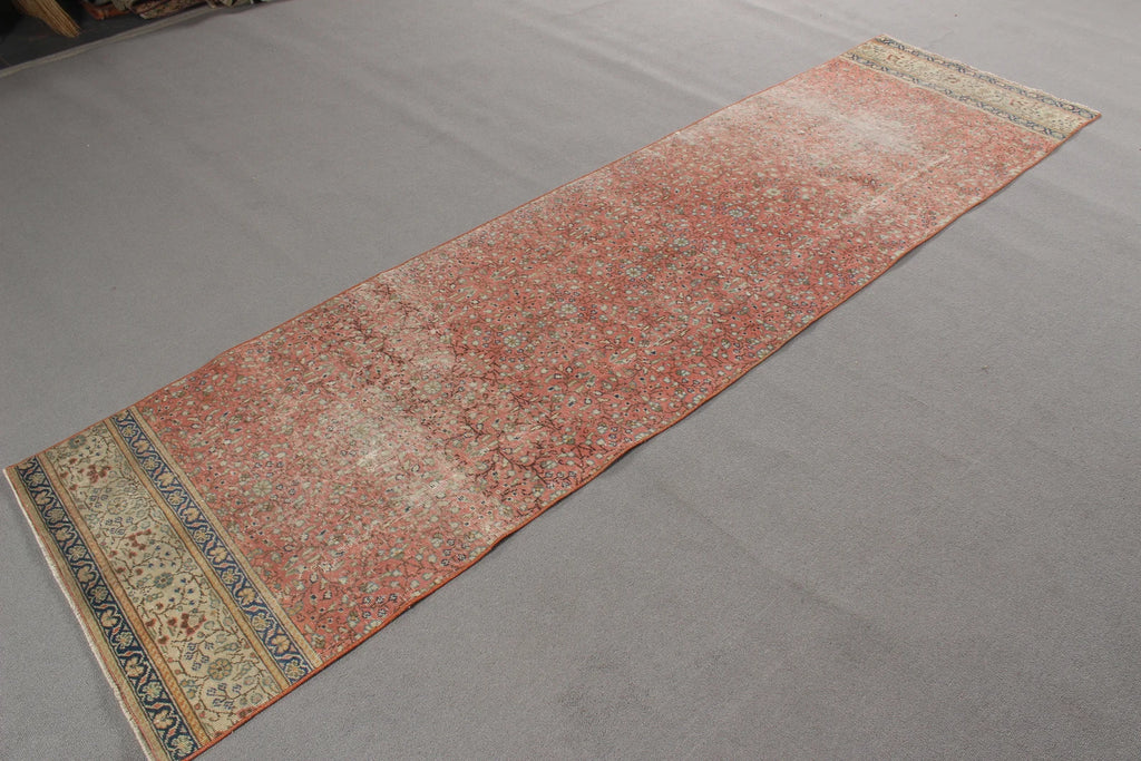 Vintage Turkish Runner Rug 2.5 x 9.3 ft