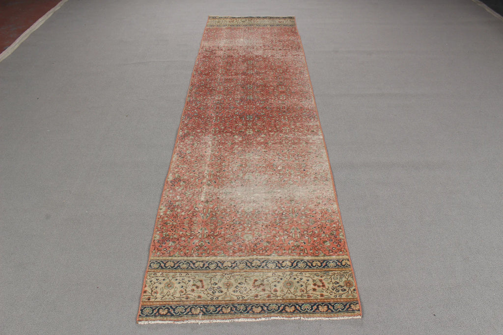 Vintage Turkish Runner Rug 2.5 x 9.3 ft
