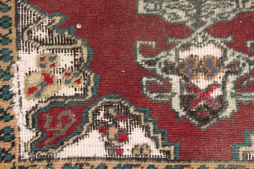 Vintage Turkish Mini Rug 1.7 x 2.8 ft