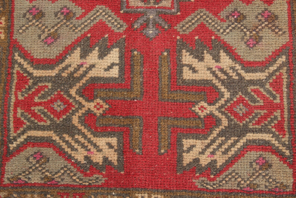 Vintage Turkish Mini Rug 1.5 x 3.1 ft