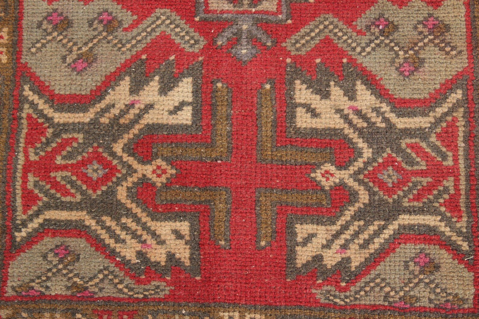 Vintage Turkish Mini Rug 1.5 x 3.1 ft