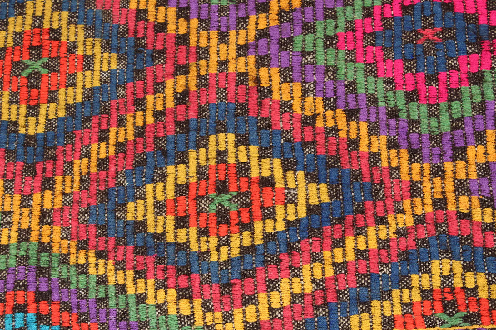 XL Vintage Turkish Accent Area Rug 6.6 x 8.5 ft