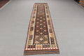 Vintage Turkish Runner Rug 2.4 x 11.6 ft
