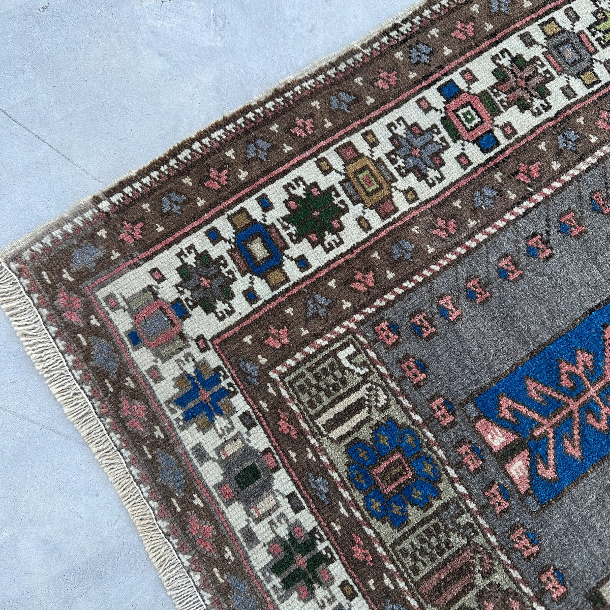 Vintage Afghan Bokhara Rug 3.7 x 5 ft