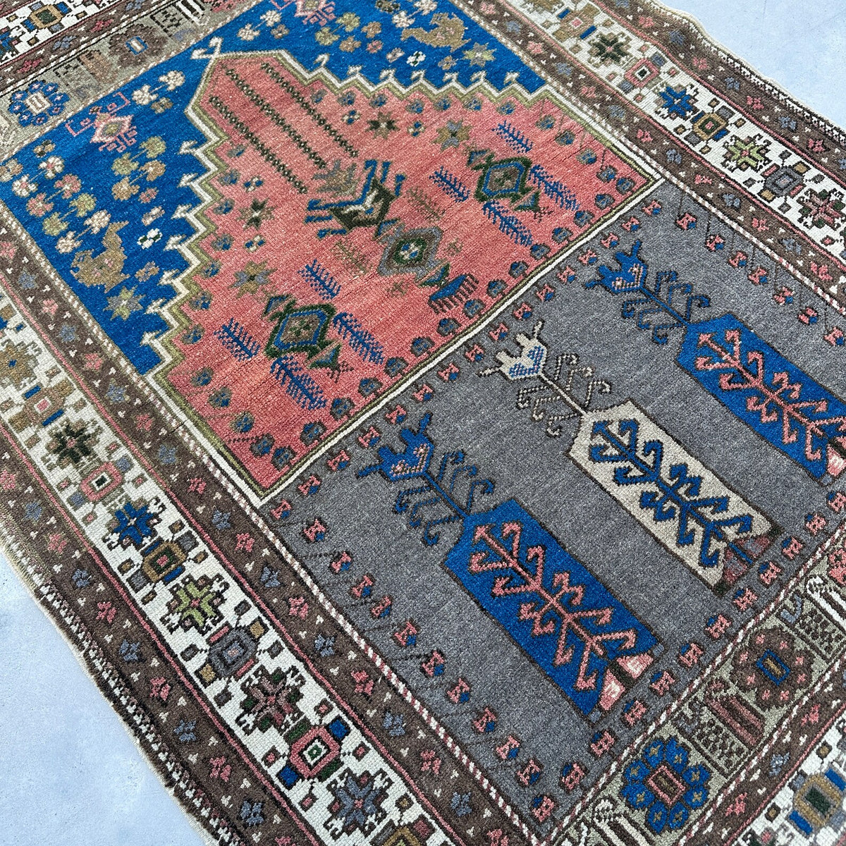 Vintage Afghan Bokhara Rug 3.7 x 5 ft