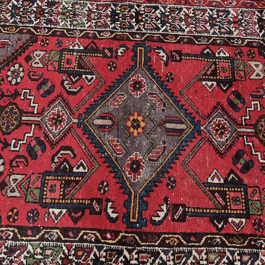 Vintage Persian Accent Area Rug 4.2 x 6.2 ft
