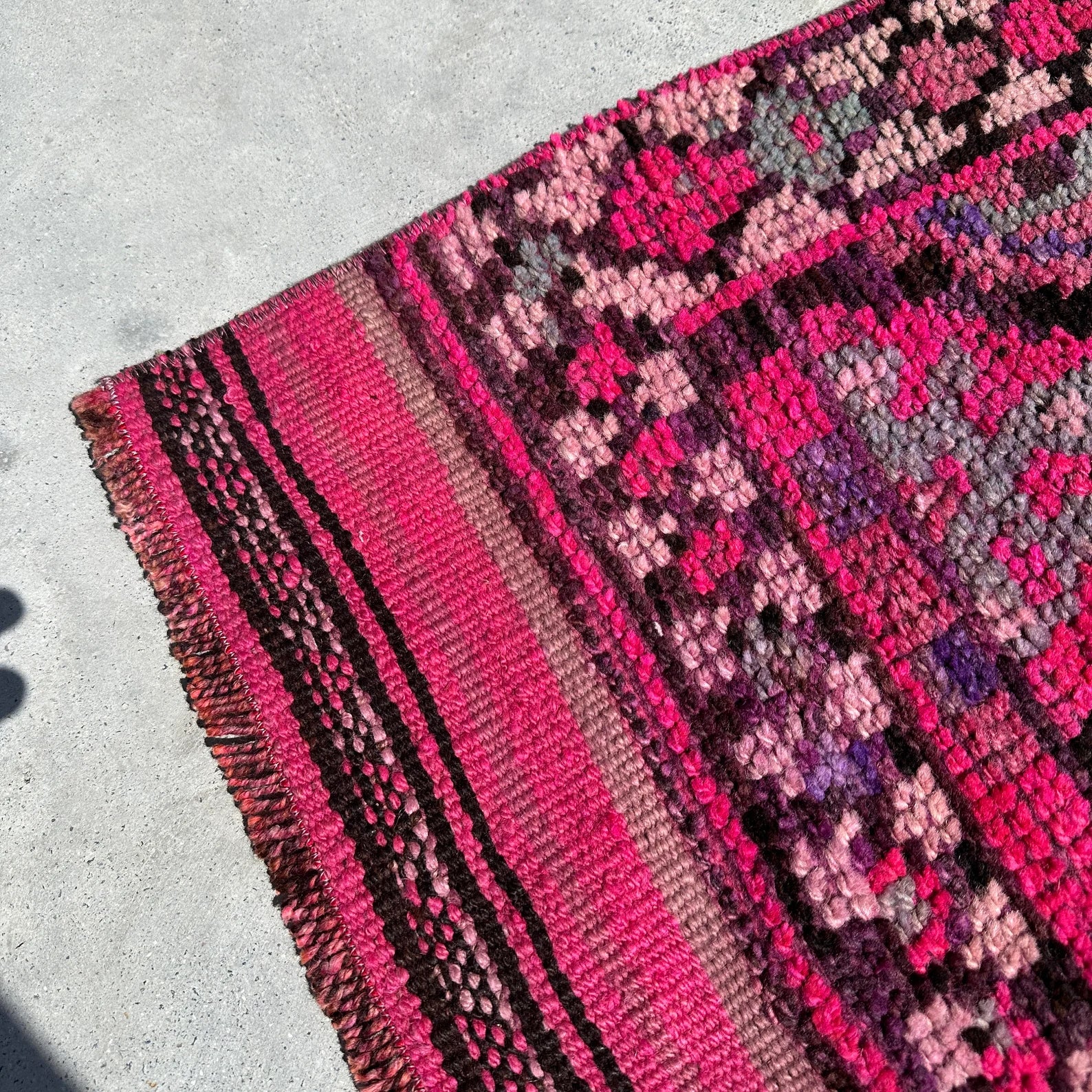 Vintage Turkish Runner Rug 2.9 x 14.2 ft