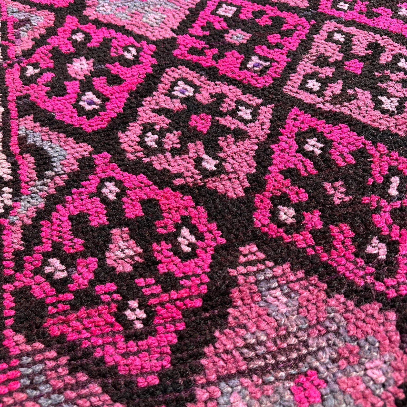 Vintage Turkish Runner Rug 2.9 x 14.2 ft
