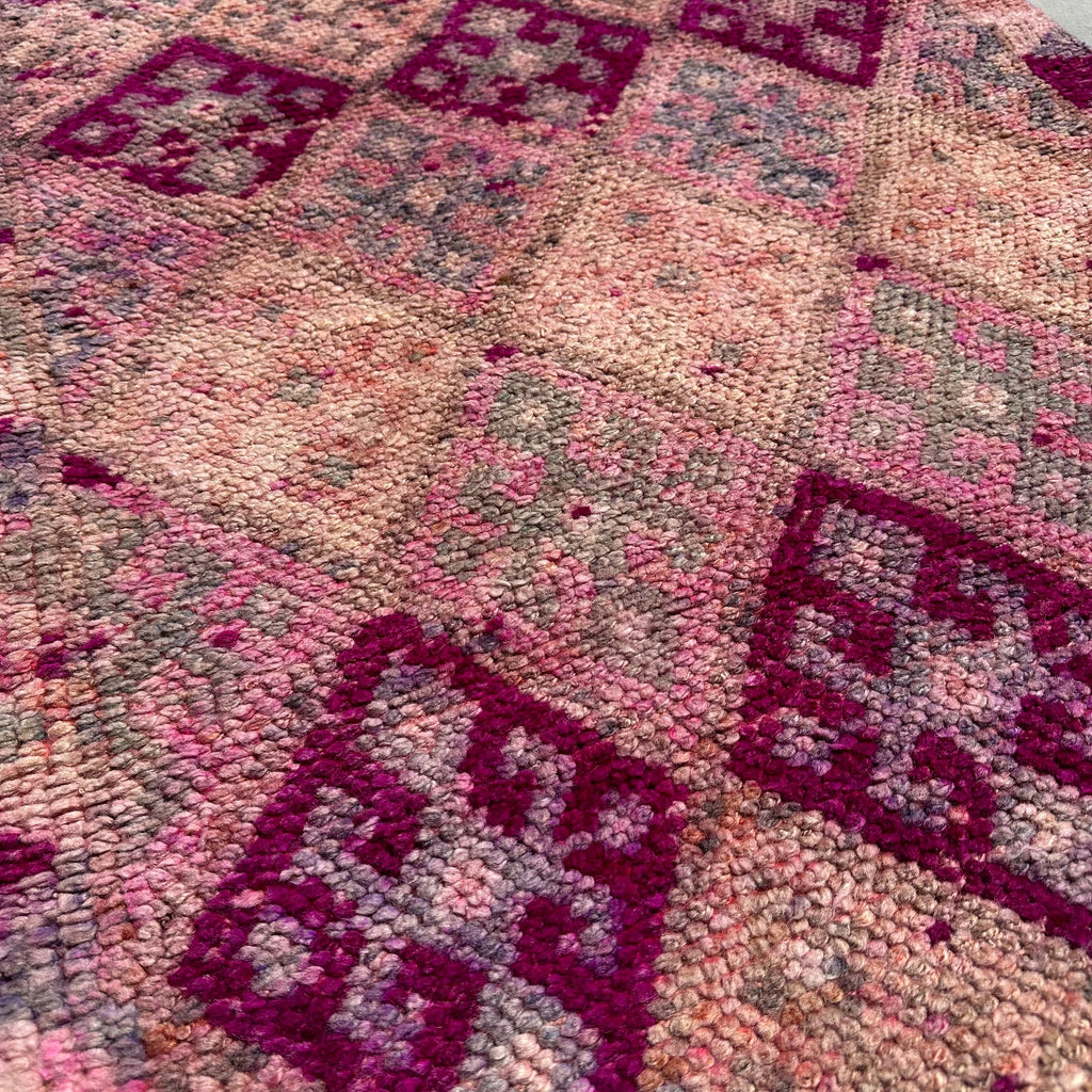 Vintage Turkish Runner Rug 3 x 12.1 ft