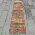 Vintage Turkish Runner Rug 1.7 x 7.6 ft