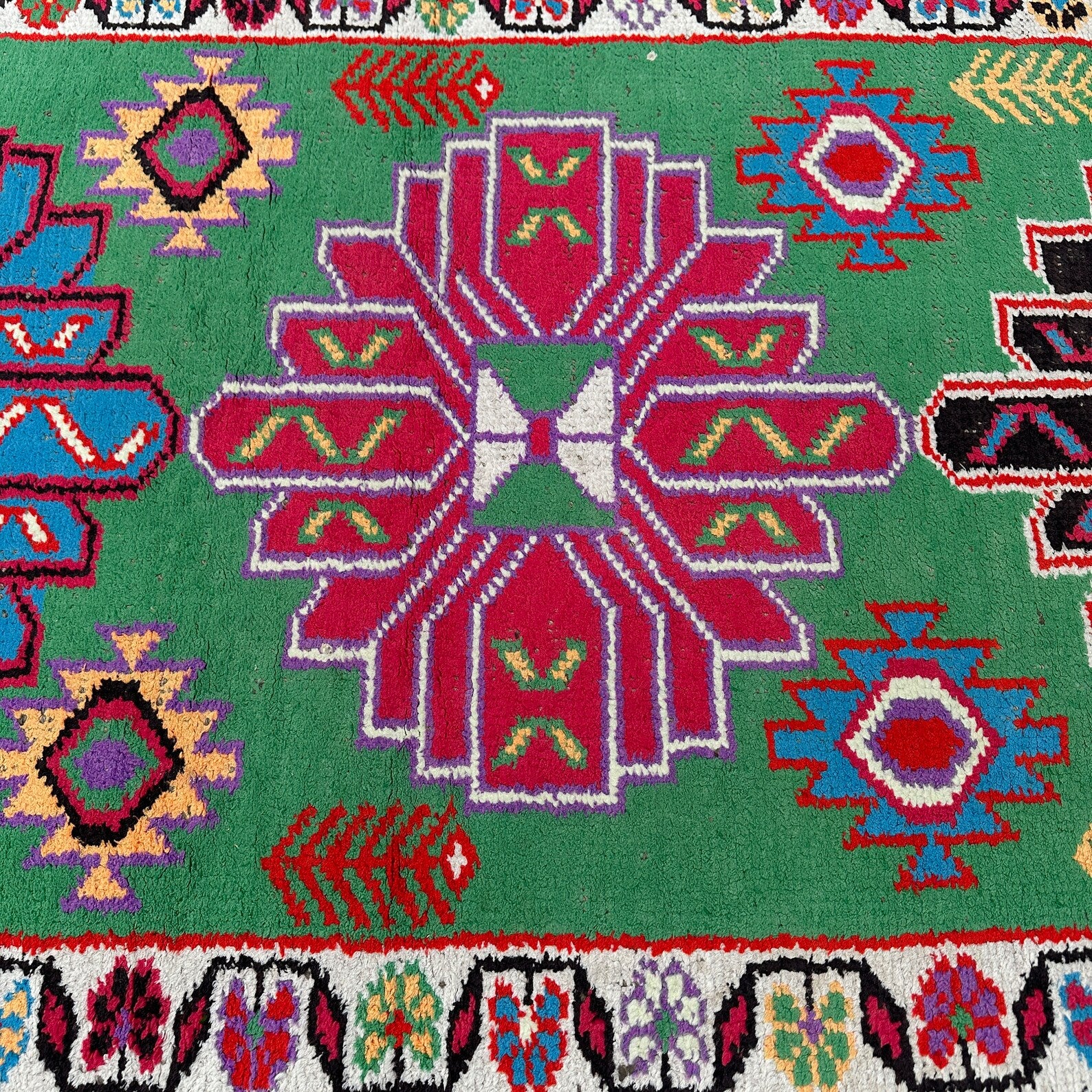 Vintage Turkish Runner Rug 2.6 x 10.3 ft