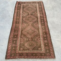 Vintage Turkish Accent Area rug 3.4 x 6.6 ft