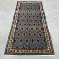 Vintage Turkish Accent Area rug 3.4 x 6.9 ft