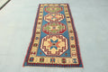 Vintage Turkish Accent Area rug 3.2 x 7.7 ft