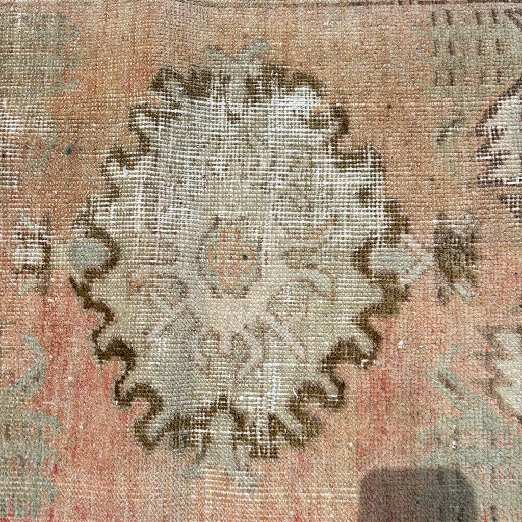 Vintage Turkish Mini Rug 1.5 x 2.8 ft