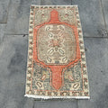 Vintage Turkish Mini Rug 1.5 x 2.7 ft