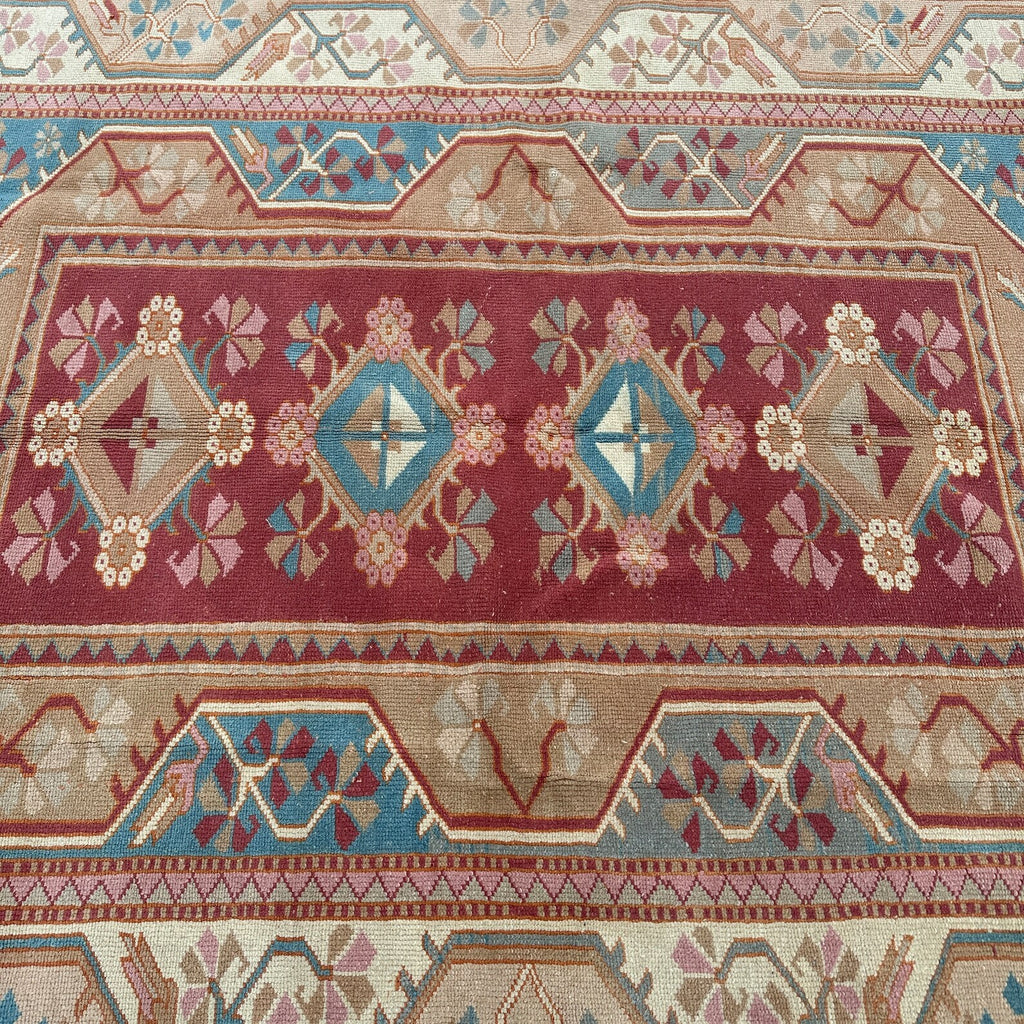 XL Vintage Turkish Accent Area rug 5.8 x 7.3 ft
