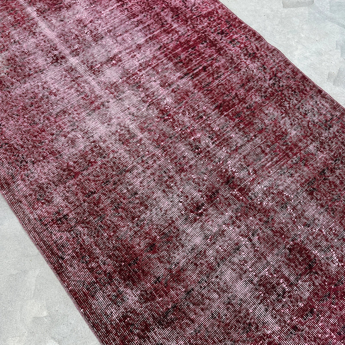 Vintage Turkish Accent Area rug 3.7 x 6.9 ft
