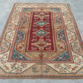 XL Vintage Turkish Accent Area rug 5.8 x 7.3 ft