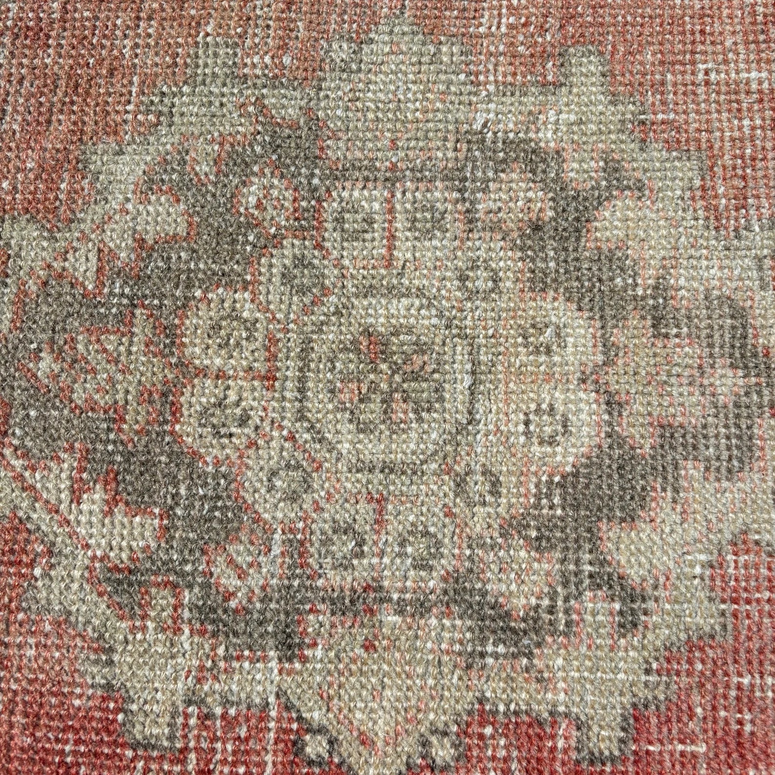 Vintage Turkish Mini Rug 1.4 x 2.6 ft