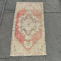 Vintage Turkish Mini Rug 1.4 x 2.6 ft