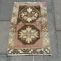 Vintage Turkish Mini Rug 1.8 x 2.8 ft
