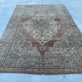XL Vintage Turkish Accent Area Rug 5.9 x 8.4 ft