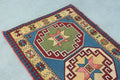 Vintage Turkish Runner Rug 3.1 x 7.7 ft