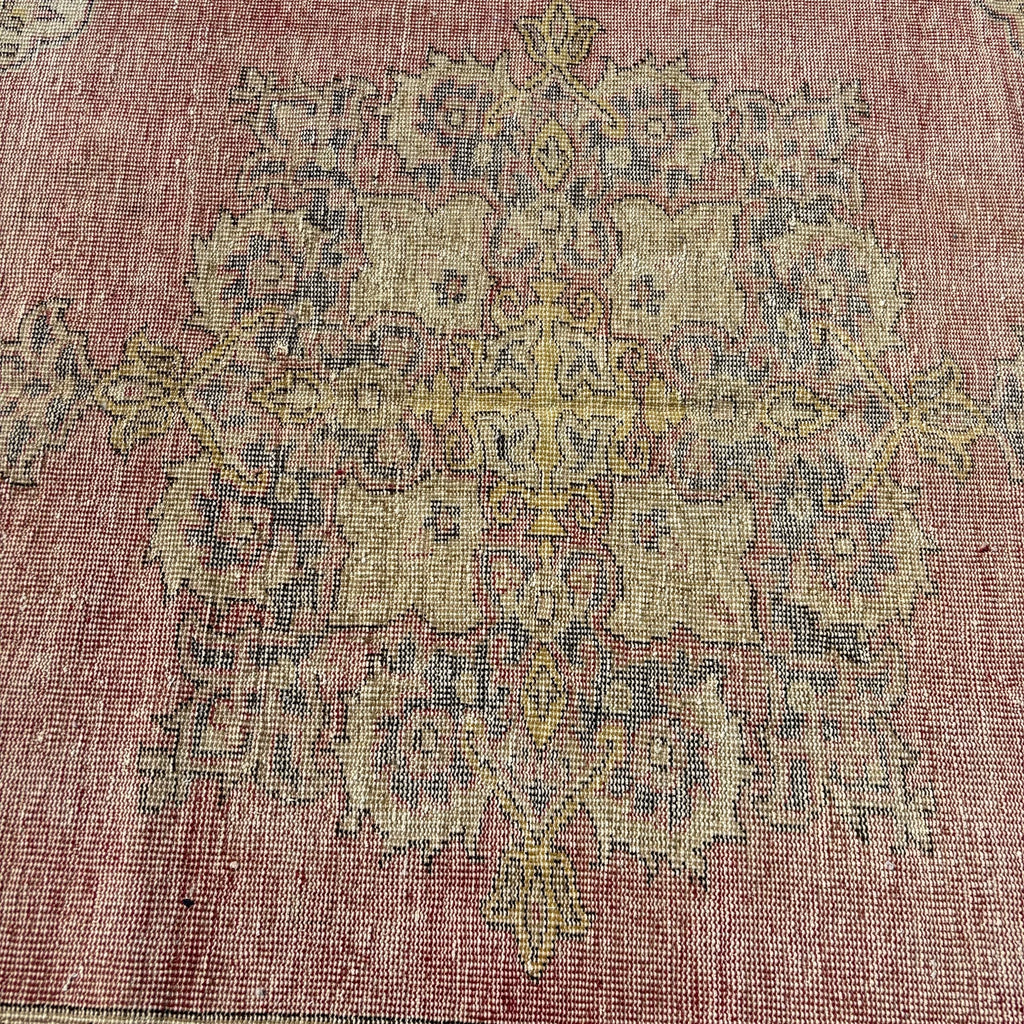Vintage Turkish Accent Area rug 4.6 x 10.3 ft