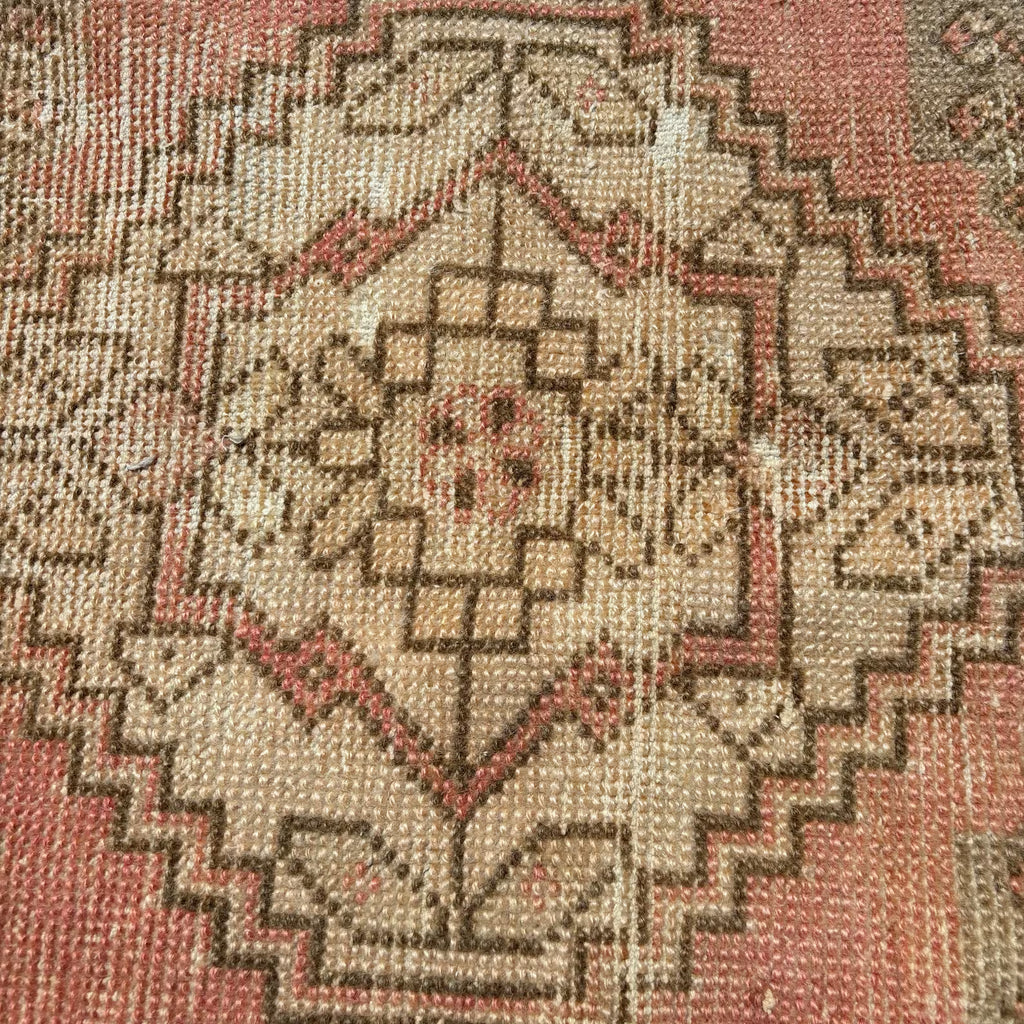 Vintage Turkish Mini Rug 1.4 x 2.7 ft