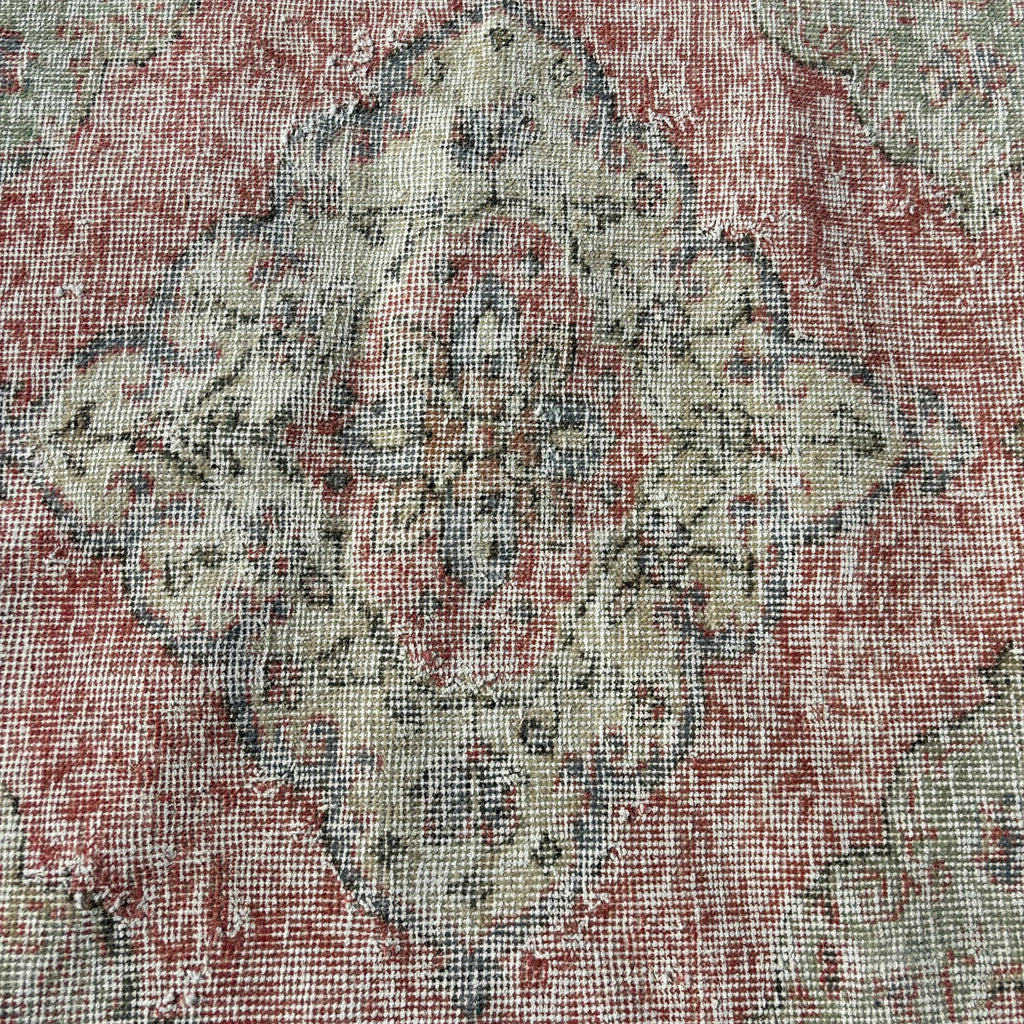 Vintage Turkish Runner Rug 2.6 x 12.9 ft
