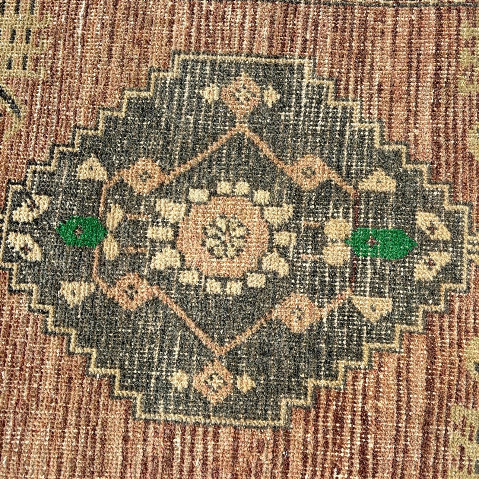 Vintage Turkish Mini Rug 1.6 x 3.6 ft