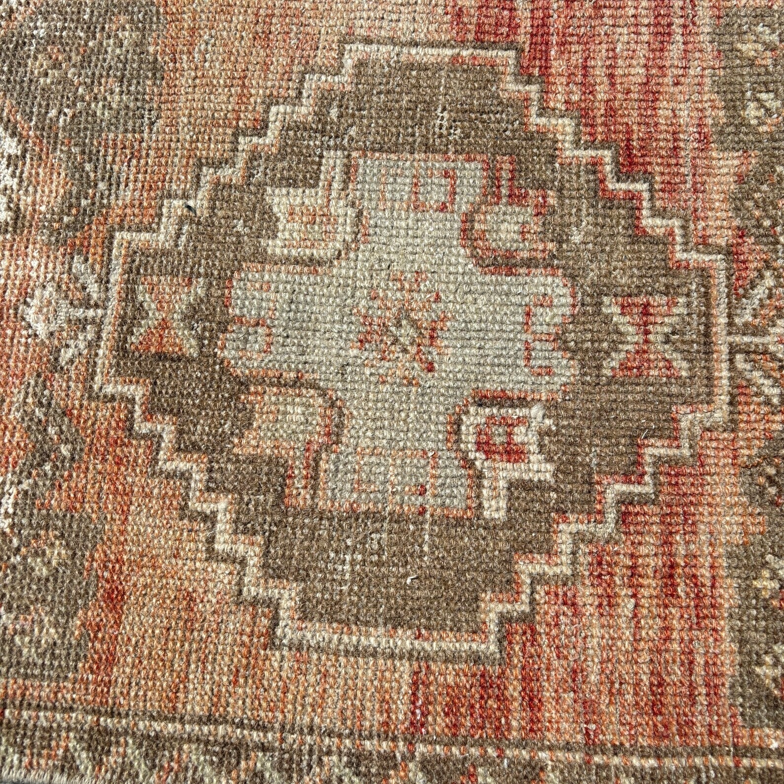 Vintage Turkish Mini Rug 1.5 x 2.8 ft