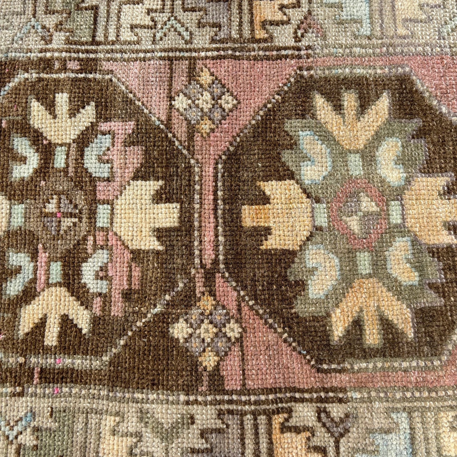 Vintage Turkish Mini Rug 1.8 x 2.8 ft