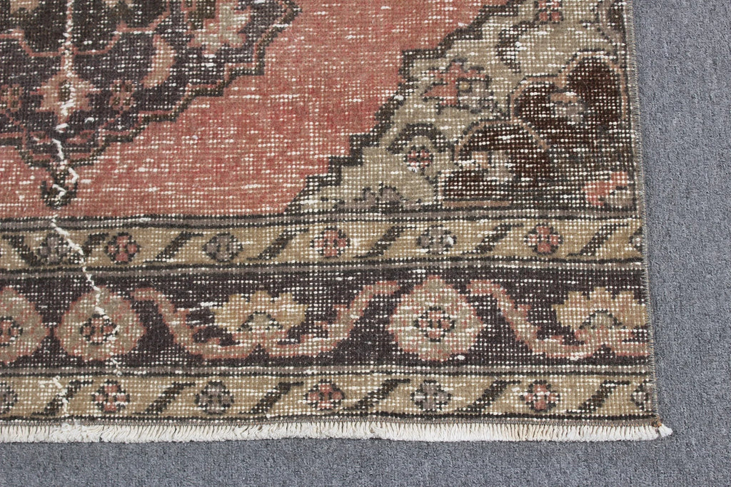 Vintage Turkish Runner Rug 3.2 x 12.1 ft