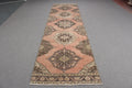 Vintage Turkish Runner Rug 3.2 x 12.1 ft