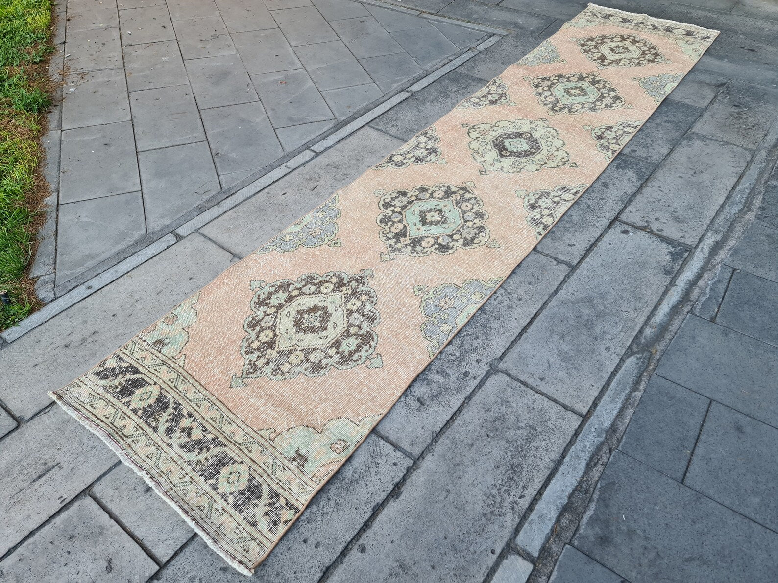 RESERVED Vintage Turkish Runner Rug 2.6 x 12.4 ft