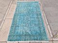 Vintage Turkish Accent Area rug 3.7 x 6.8 ft