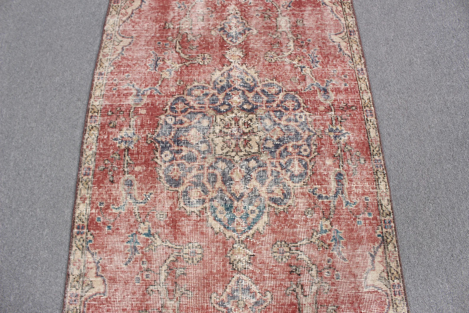 Vintage Turkish Runner Rug 2.8 x 6.8 ft