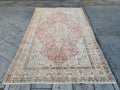XL Vintage Turkish Accent Area Rug 5.5 x 9.2 ft