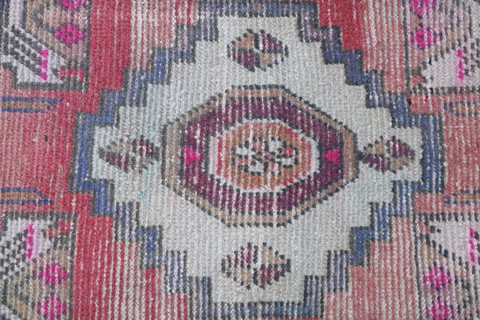 Vintage Turkish Mini Rug 1.4 x 2.9 ft