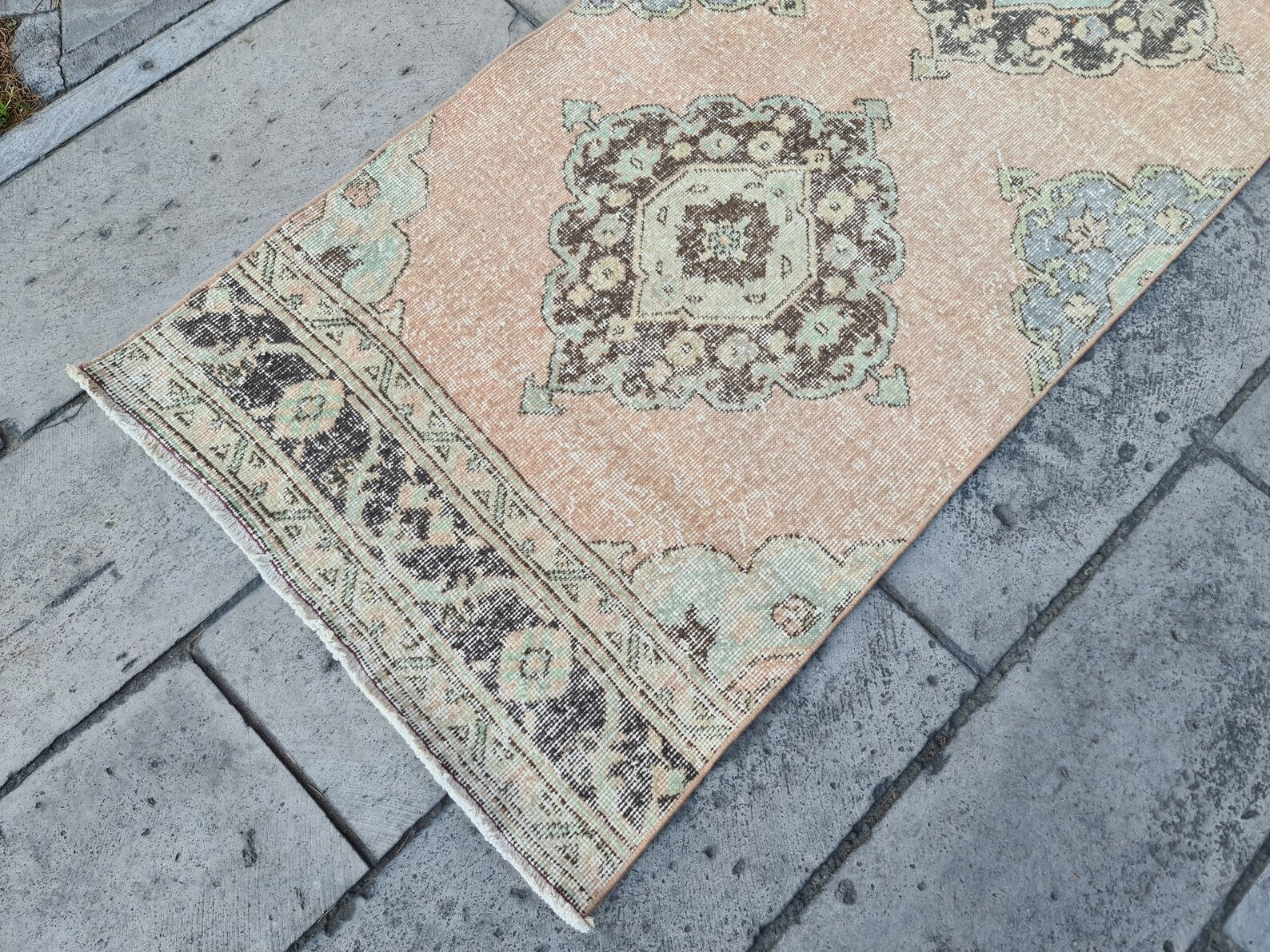 RESERVED Vintage Turkish Runner Rug 2.6 x 12.4 ft