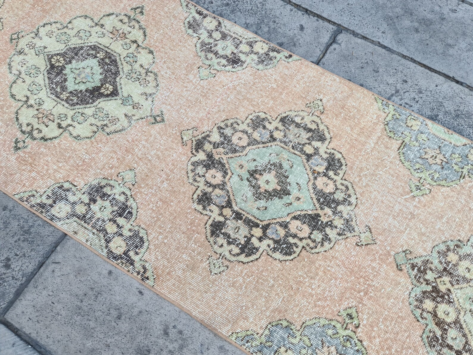 RESERVED Vintage Turkish Runner Rug 2.6 x 12.4 ft