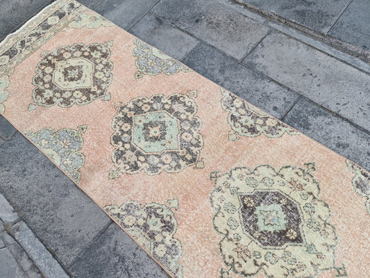 RESERVED Vintage Turkish Runner Rug 2.6 x 12.4 ft