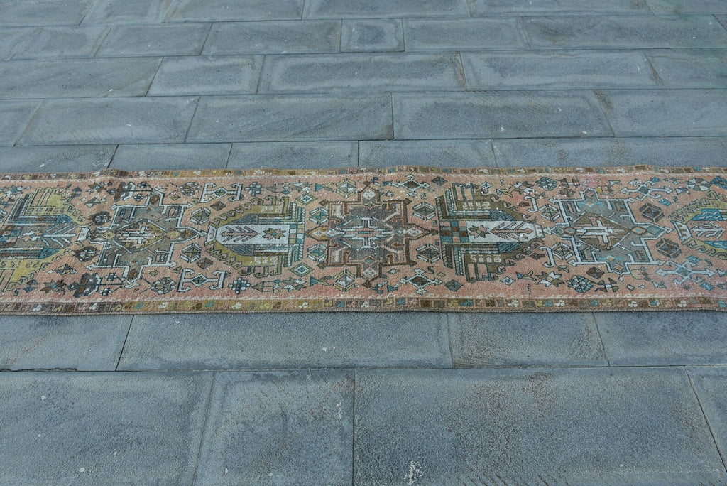 Vintage Persian Runner Rug 1.9 x 12.3 ft