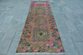 Vintage Persian Runner Rug 3.4 x 10.5 ft
