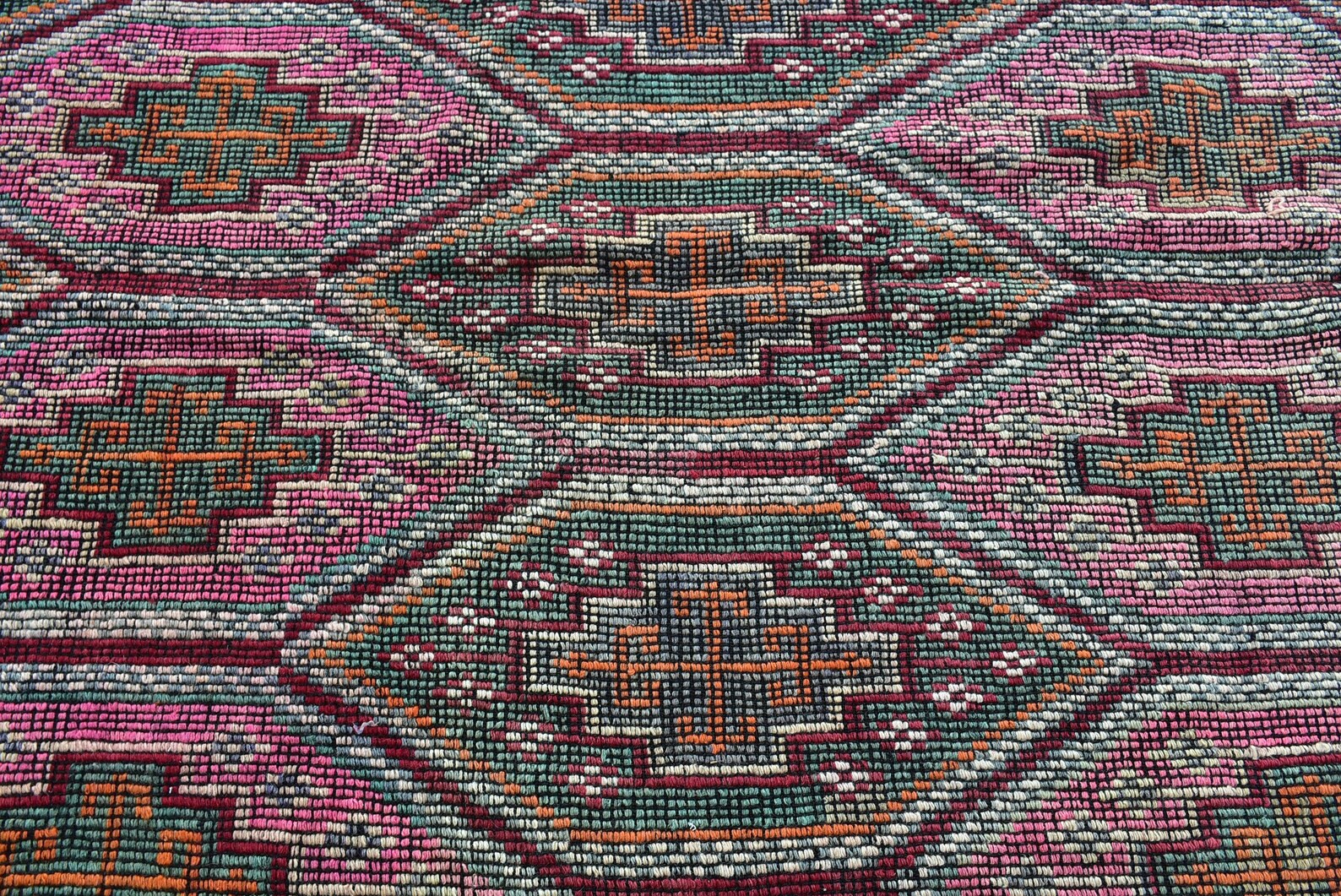 XL Vintage Kilim Turkish Accent Area rug 5.2 x 8.3 ft