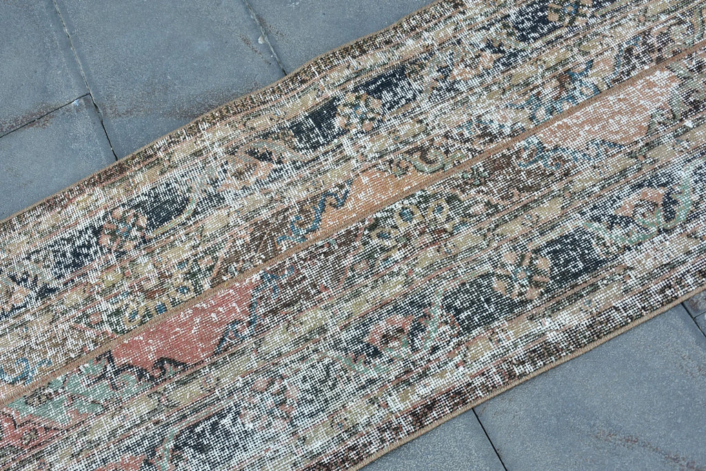 Vintage Turkish Runner Rug 2.1 x 5.6 ft