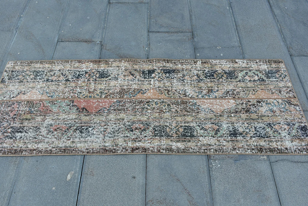 Vintage Turkish Runner Rug 2.1 x 5.6 ft